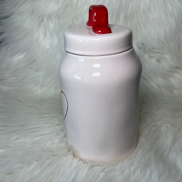 Rae Dunn Heart Canister with Red Heart - Picture 2 of 5